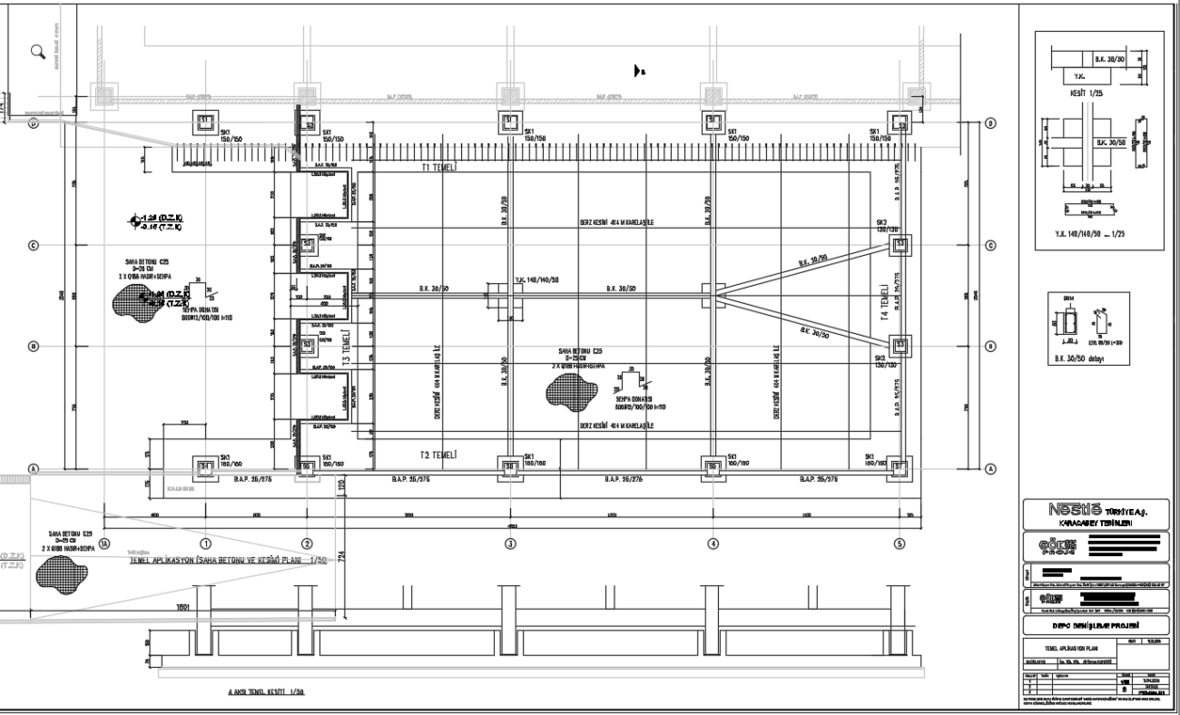 Şekil 1 - Temel Aplikasyon Planı